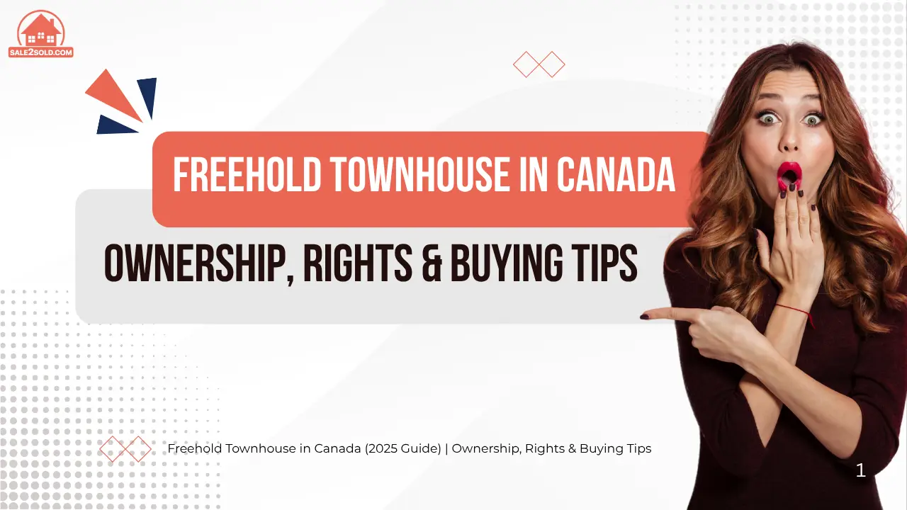 Freehold Townhouse in Canada (2025 Guide) | Ownership, Rights & Buying Tips
